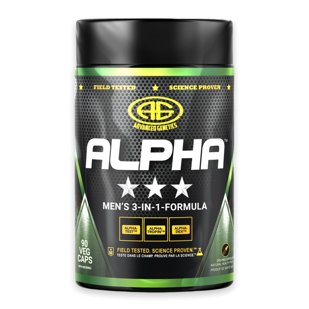 ALPHA - Men's Ultimate 3-in-1 Formula. Be the ALPHA Male!